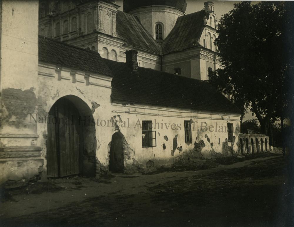 Магілёў, горад Магілёўскай губерні. Мікалаеўская царква. Агароджа будынка.